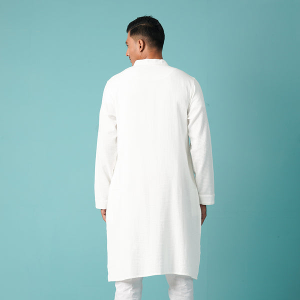 MENS BASIC PANJABI-WHITE