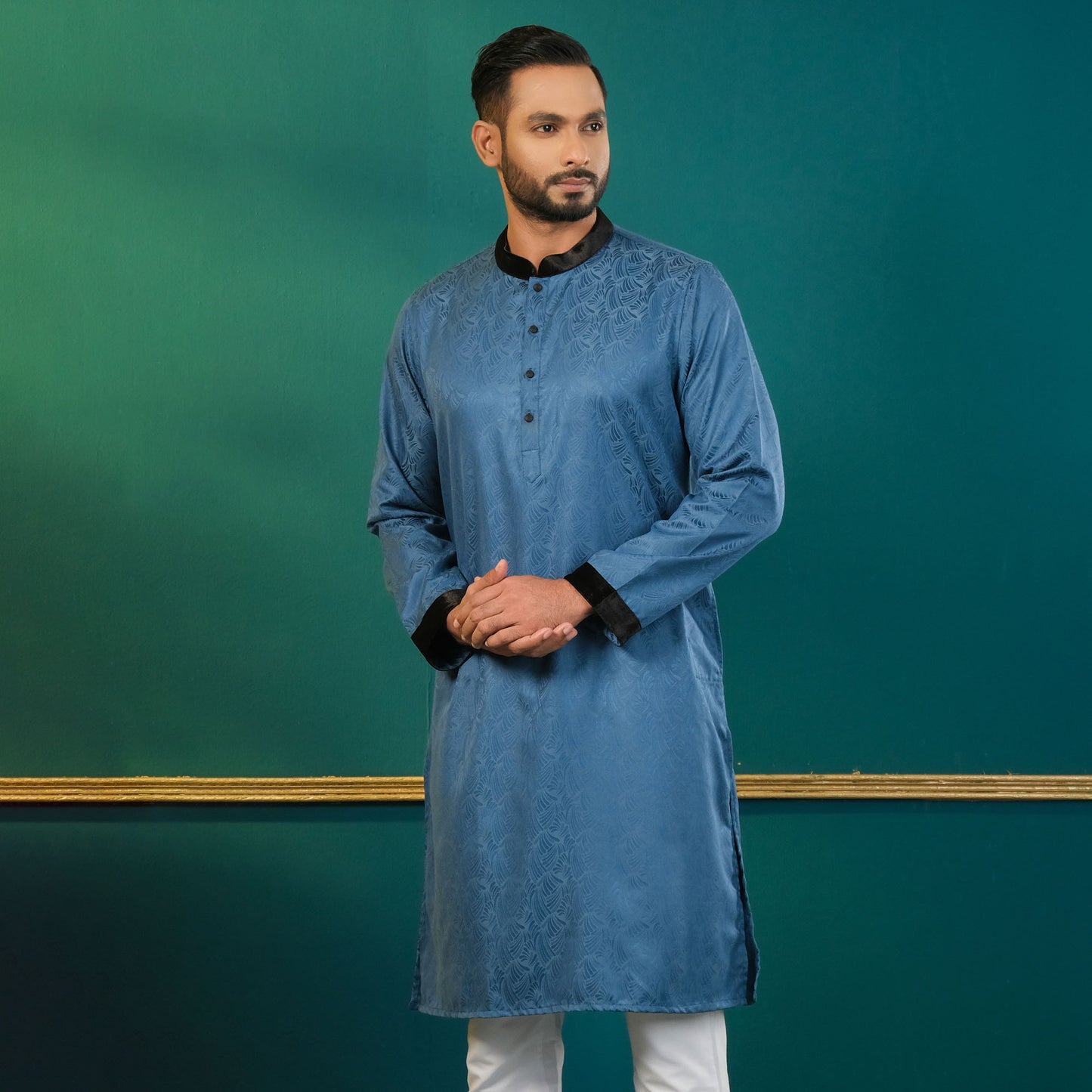 Men’s Teal Basic Panjabi