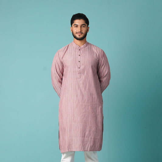 Mens Red Basic Panjabi