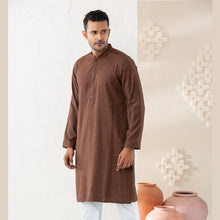 Load image into Gallery viewer, MENS BASIC PANJABI-BROWN
