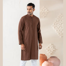 Load image into Gallery viewer, MENS BASIC PANJABI-BROWN
