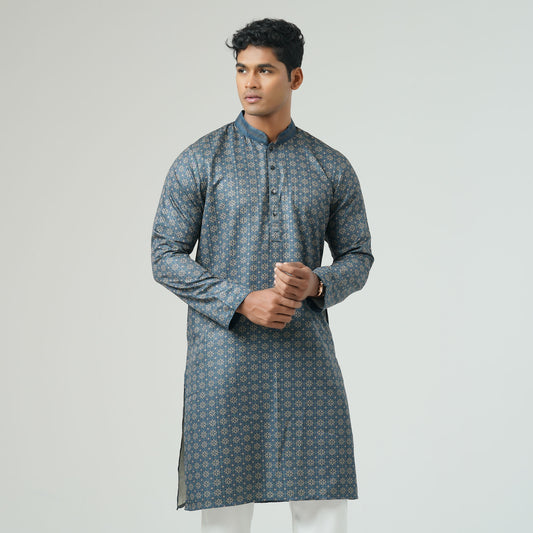 Mens Basic Green Panjabi