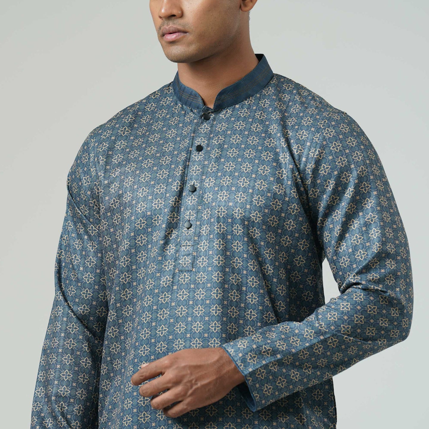 Mens Basic Green Panjabi