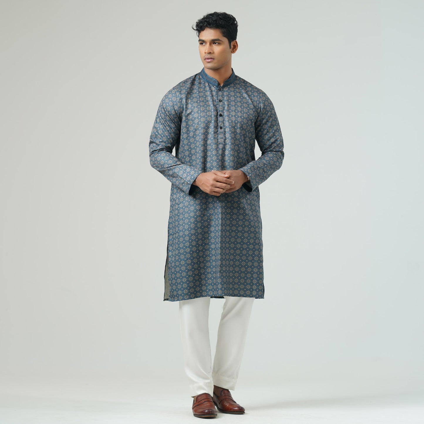 Mens Basic Green Panjabi