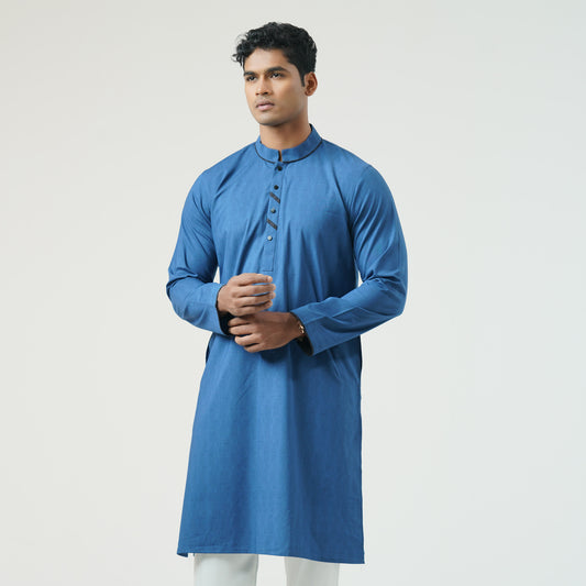 Mens Navy Basic Panjabi