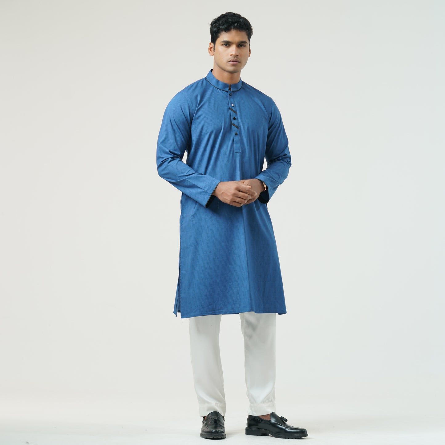 Mens Navy Basic Panjabi