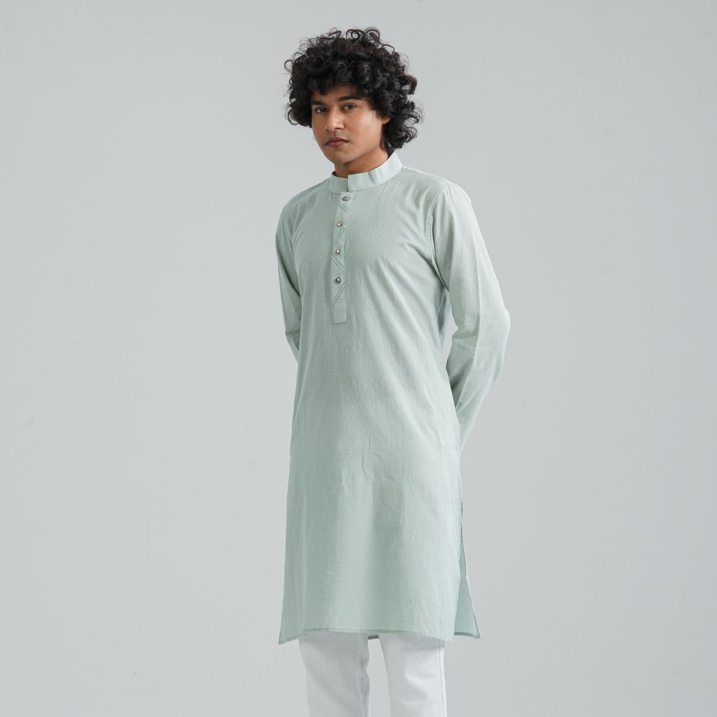 Men's Pale Green Panjabi
