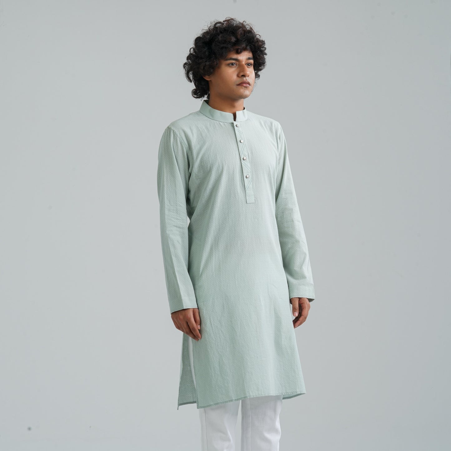 Men's Pale Green Panjabi