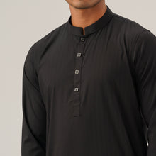 Load image into Gallery viewer, Mens Black Slim Panjabi
