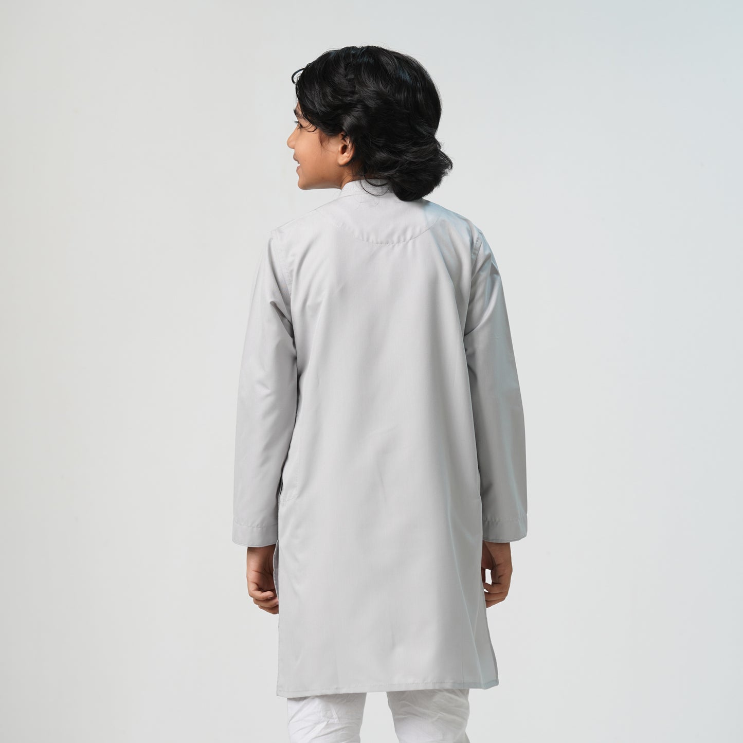 Boys Light Silver Panjabi