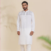 Load image into Gallery viewer, Men&#39;s White Embroidery Panjabi
