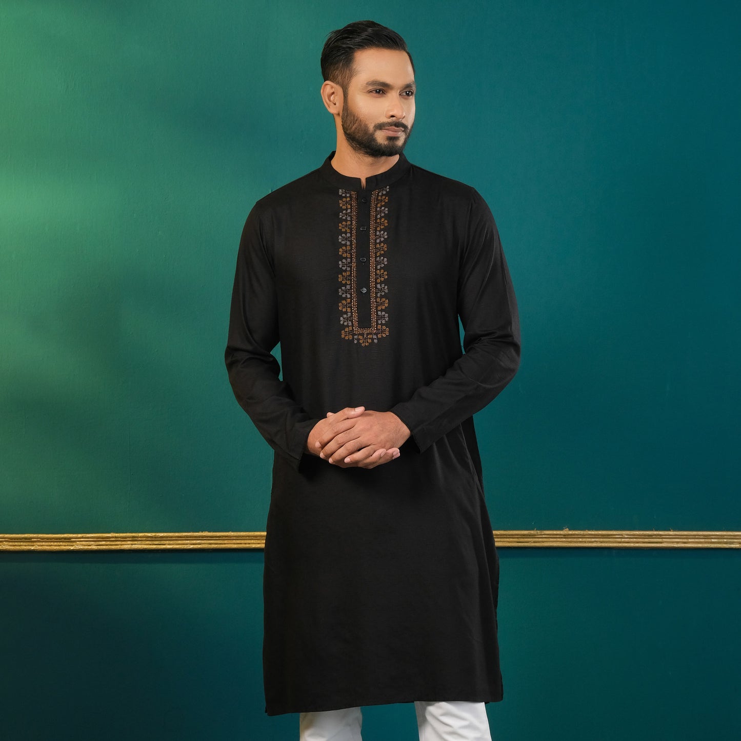 Mens BlackTraditional Panjabi