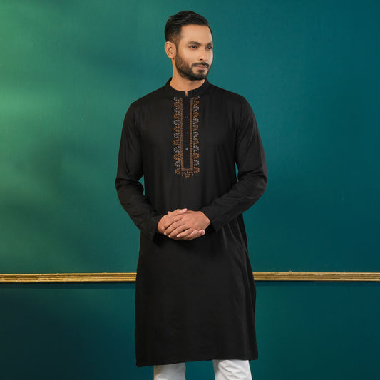 Mens BlackTraditional Panjabi