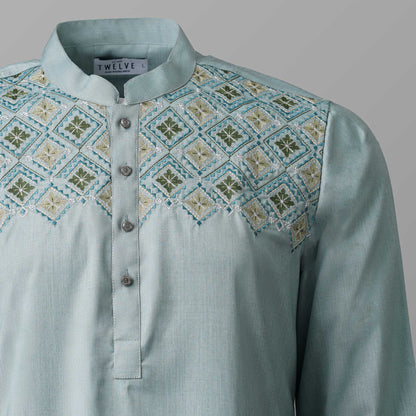 Mens Light Paste Premium Panjabi