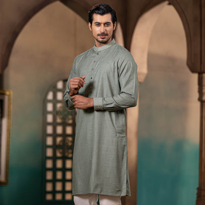 MENS PREMIUM PANJABI-Tea Green