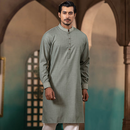 MENS PREMIUM PANJABI-Tea Green