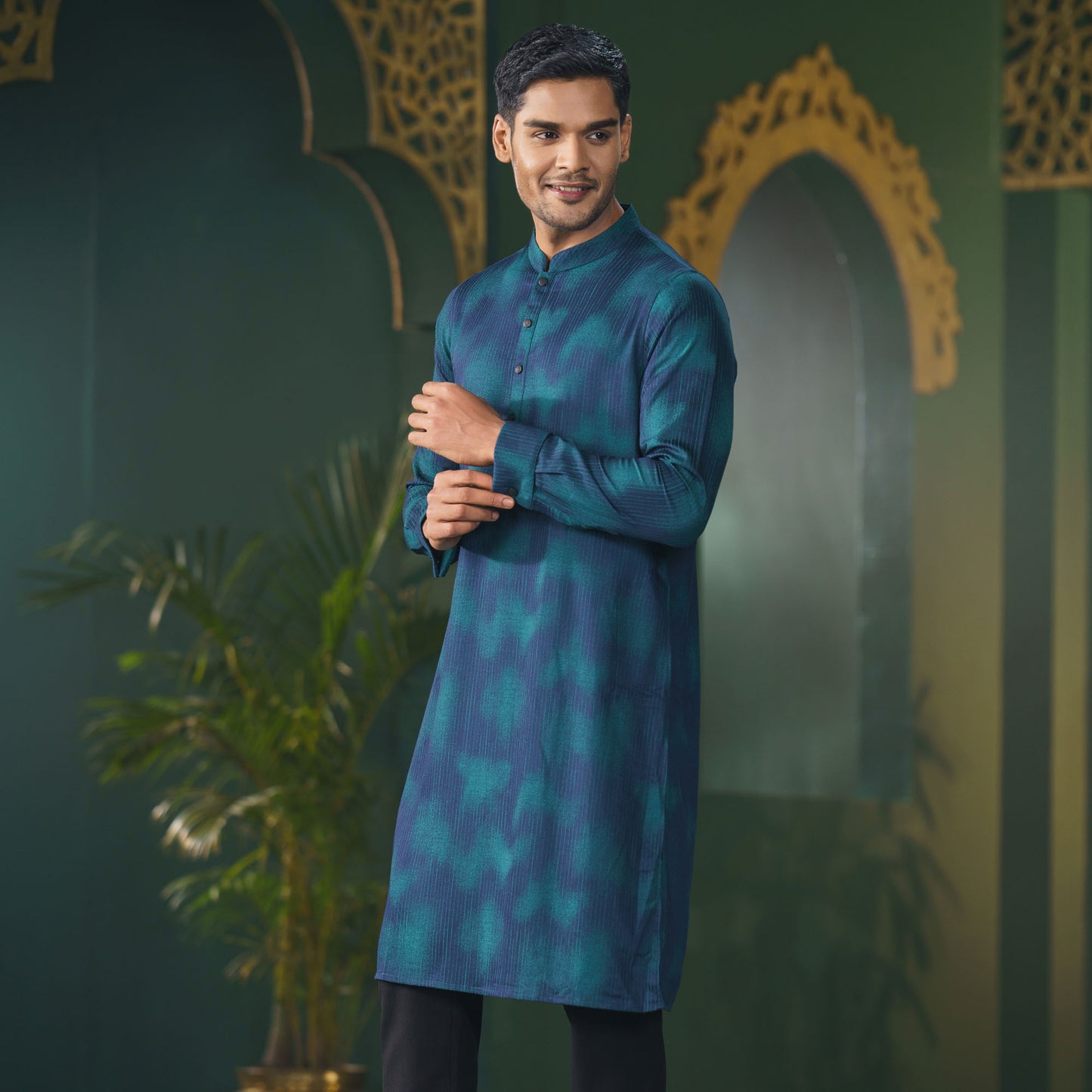 Mens Premium Panjabi-Green