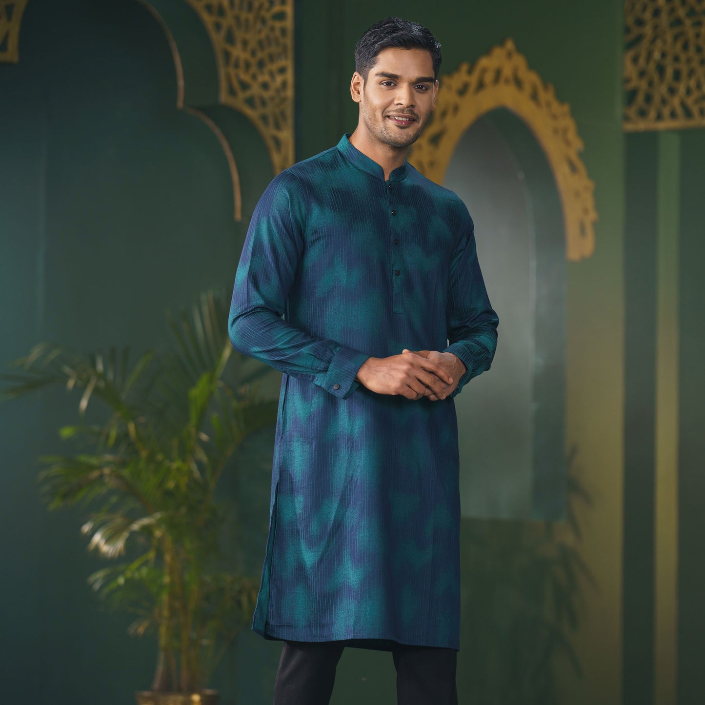 Mens Premium Panjabi-Green