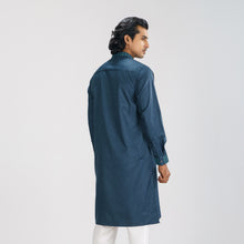 Load image into Gallery viewer, Men&#39;s Dark Teal Premium Panjabi
