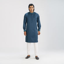 Load image into Gallery viewer, Men&#39;s Dark Teal Premium Panjabi
