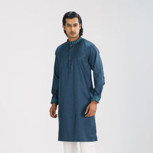 Load image into Gallery viewer, Men&#39;s Dark Teal Premium Panjabi
