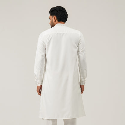 Mens White Premium Panjabi