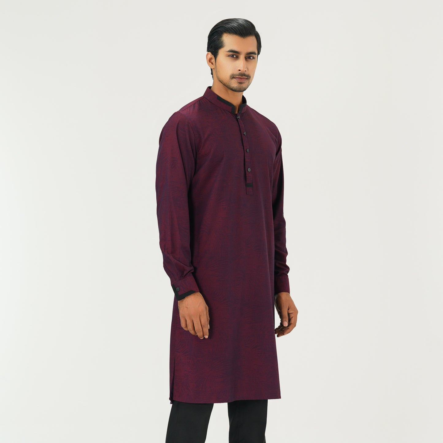 Mens Maroon Panjabi