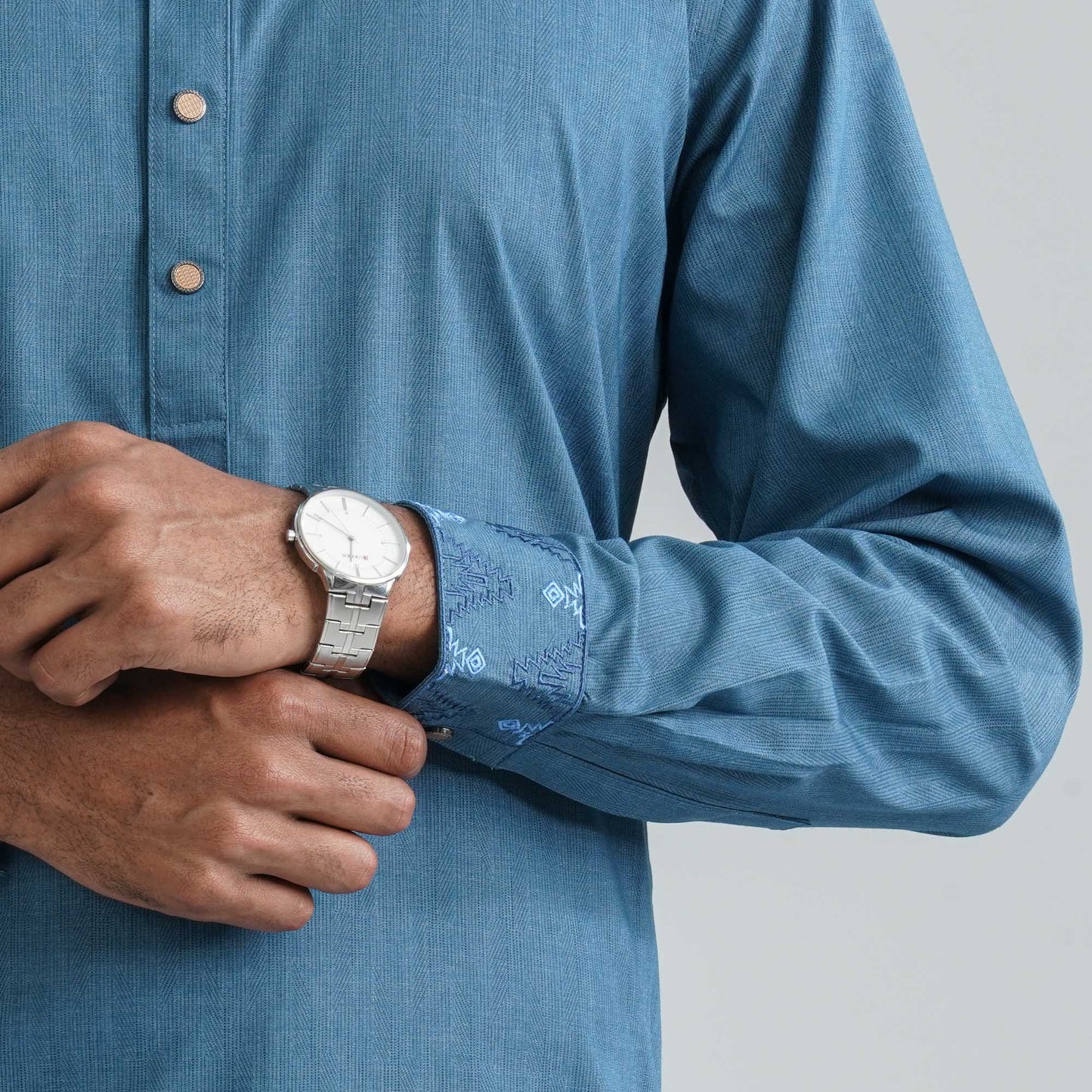 Men’s Dark Teal Premium Panjabi