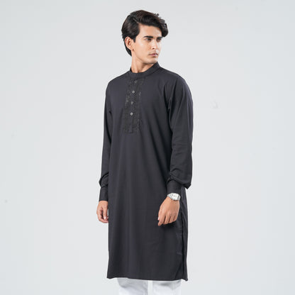 Men’s Premium Blended Black Panjabi