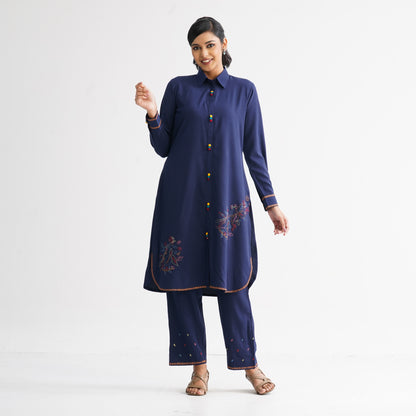 Women’s Navy Two-Piece Set