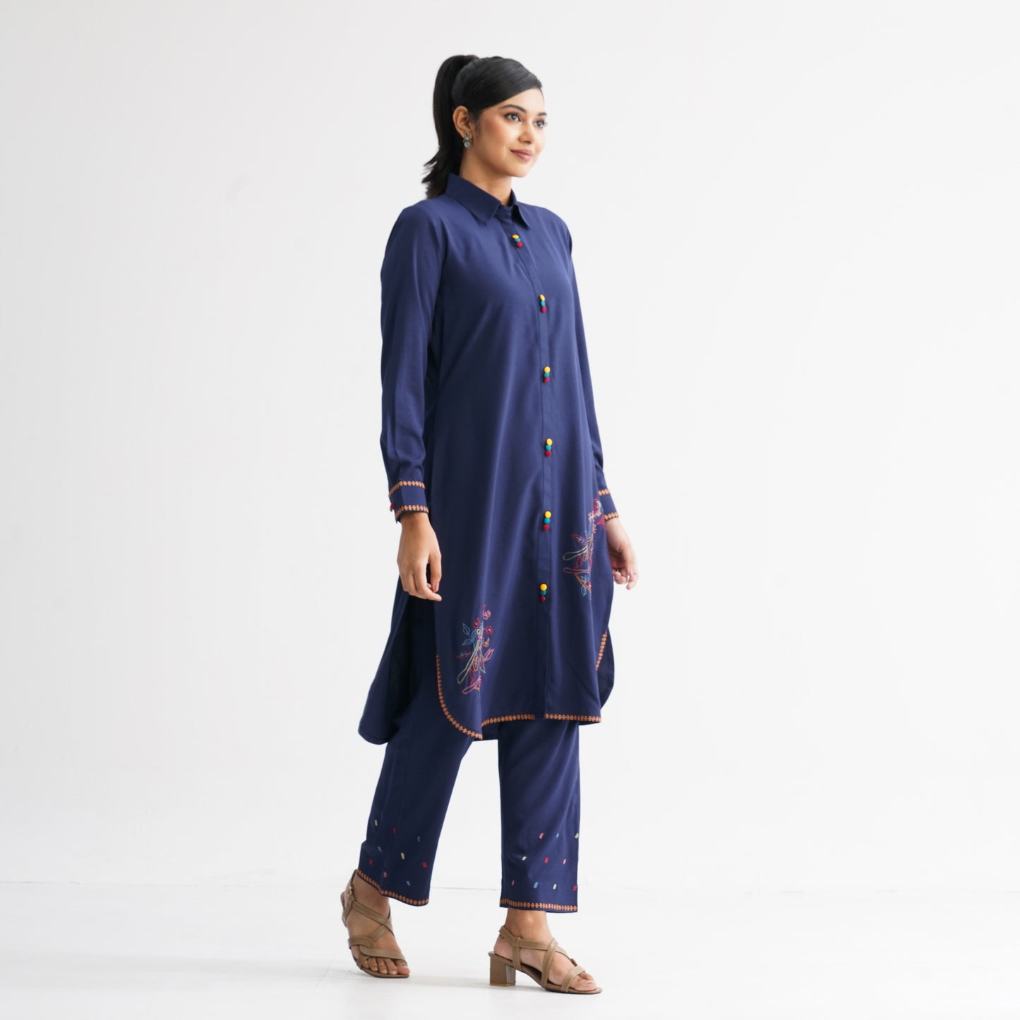 Women’s Navy Two-Piece Set