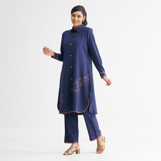 Women’s Navy Two-Piece Set
