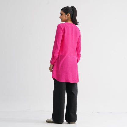 Women’s Pink Embroidered Top