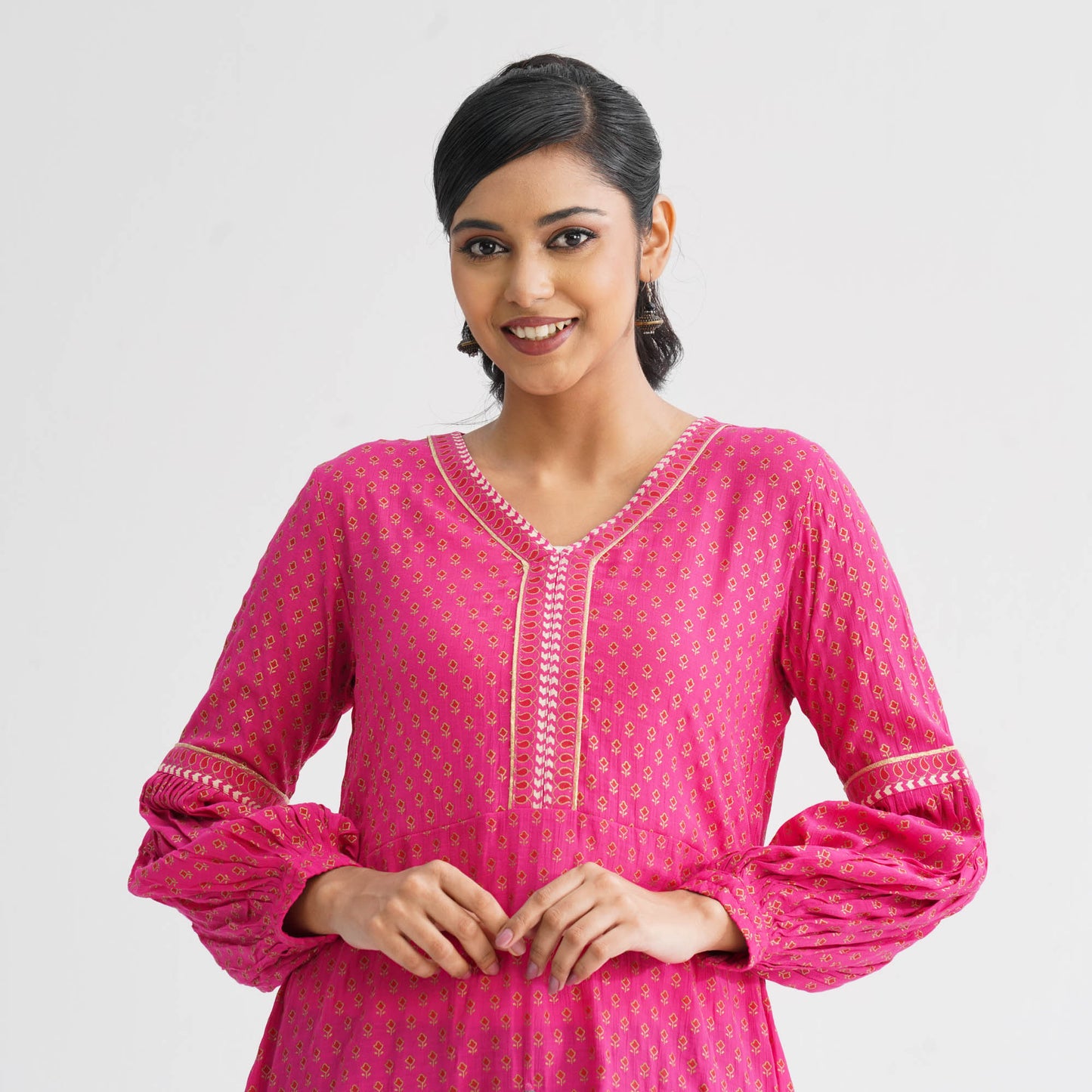 Women’s Pink Cotton Fabric Top