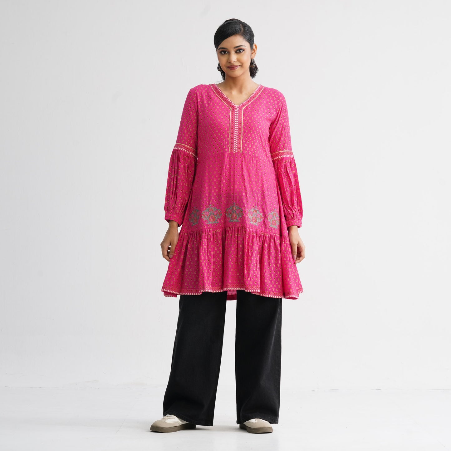 Women’s Pink Cotton Fabric Top