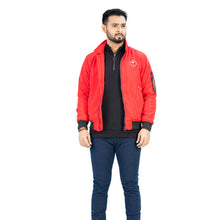 Load image into Gallery viewer, MENS BOMBER JACKET- MAROON
