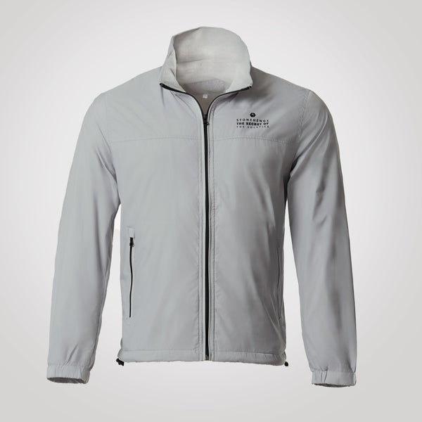 Mens Grey Windbreaker