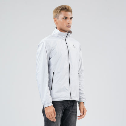 Mens Grey Windbreaker