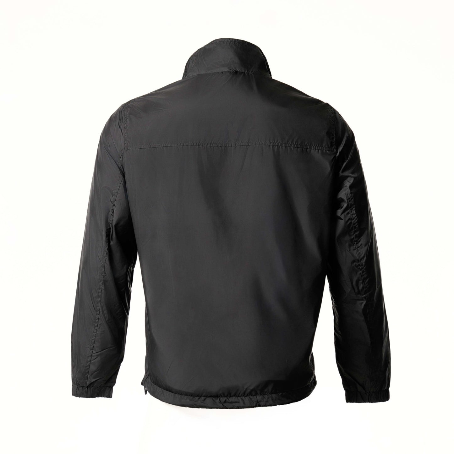 Mens Black Windbreaker