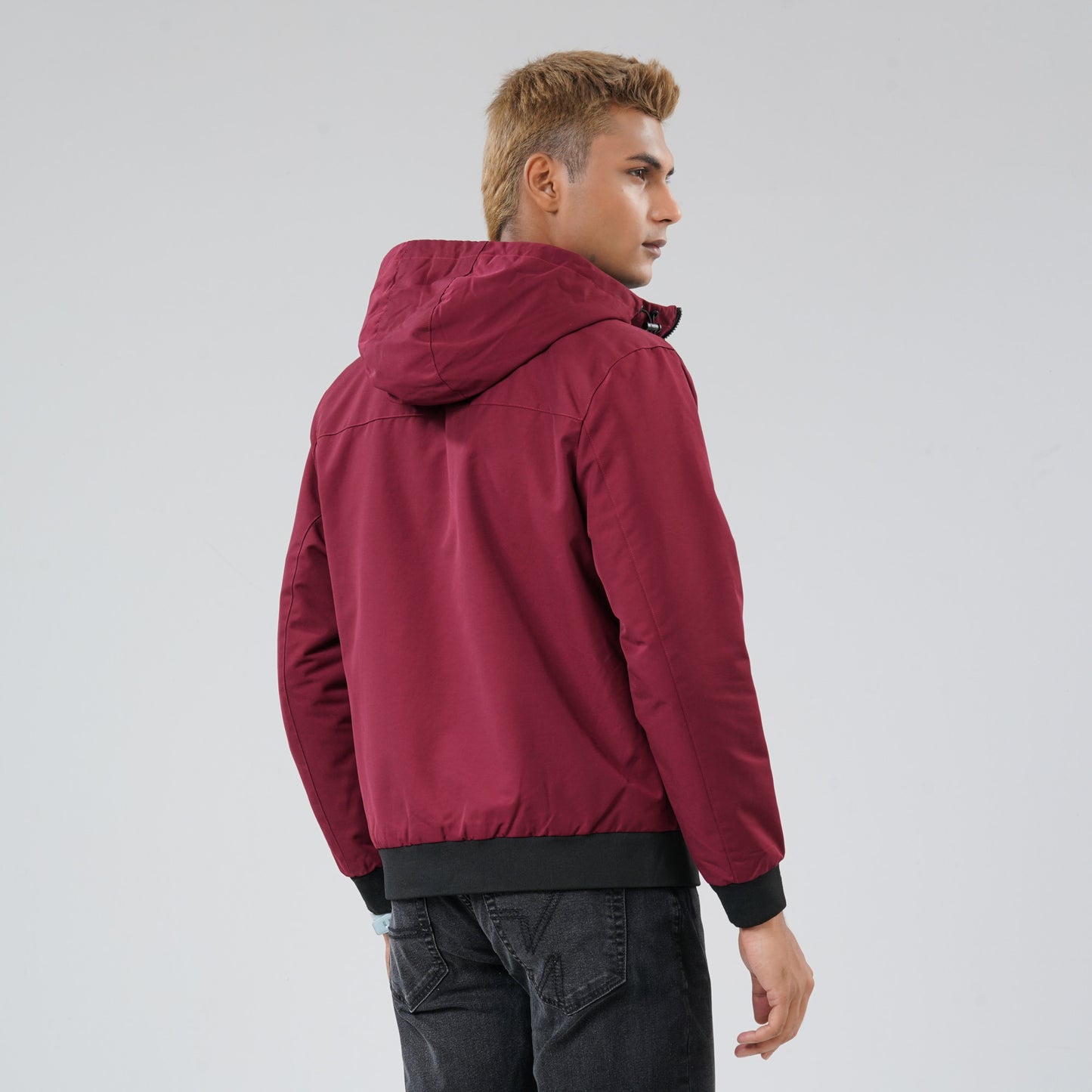Mens Red Windbreaker