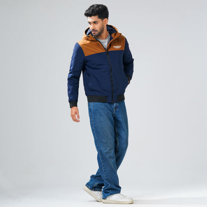 Mens Navy & Khaki Windbreaker