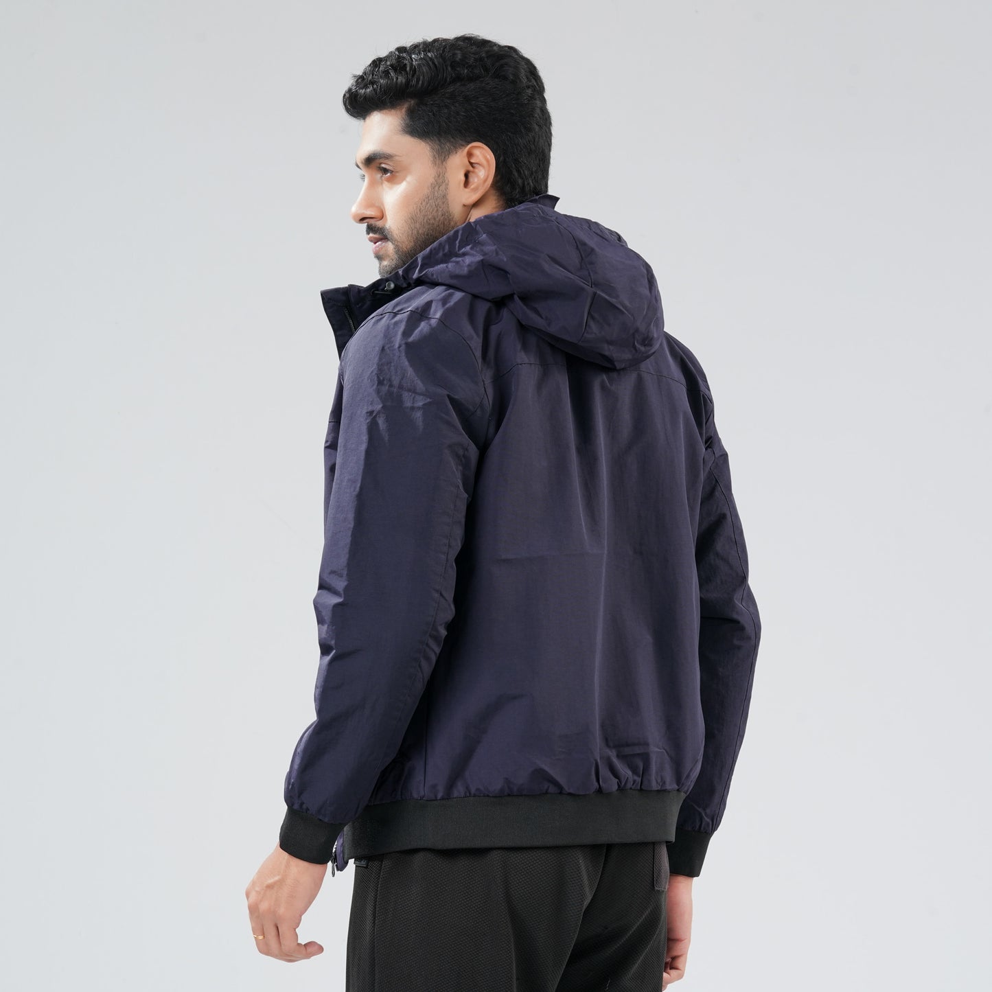 Mens Navy Windbreaker