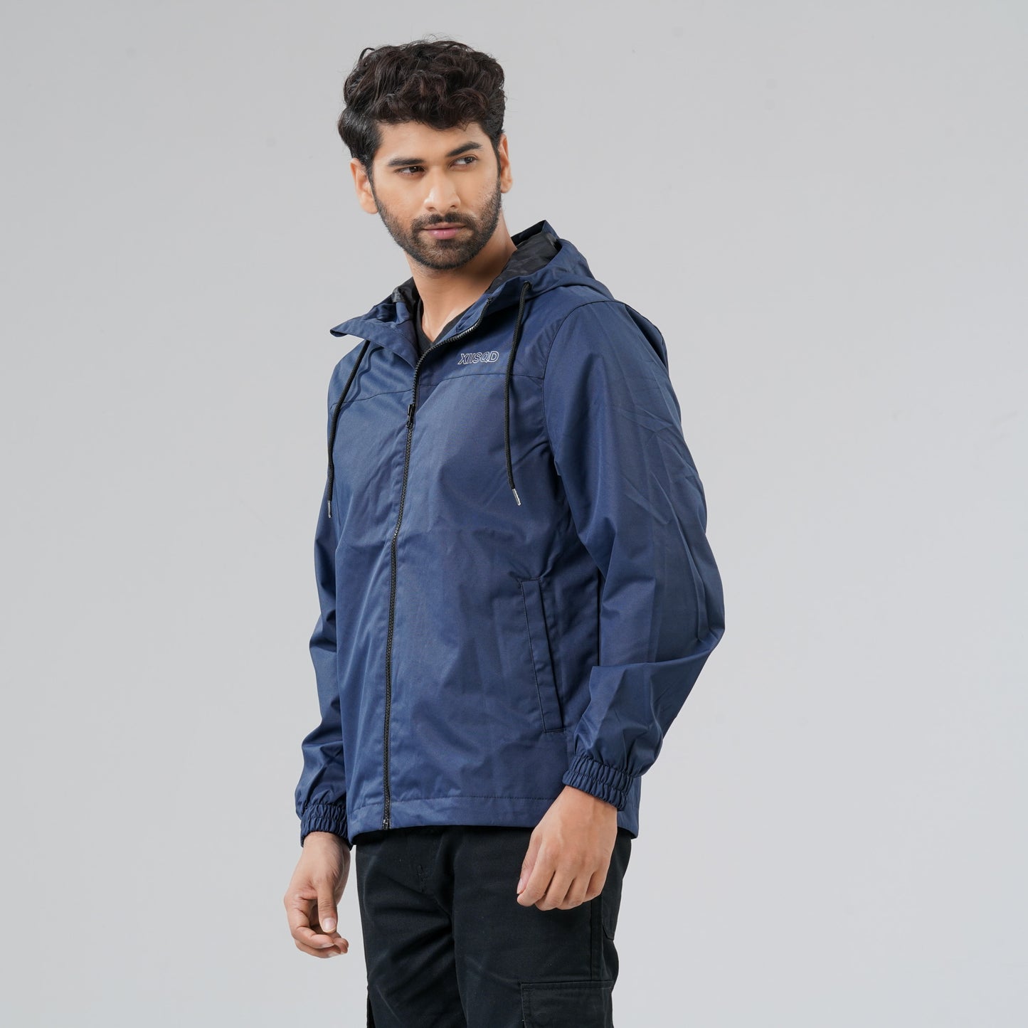 Mens Navy Windbreaker