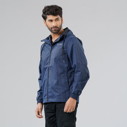 Mens Navy Windbreaker