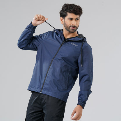 Mens Navy Windbreaker