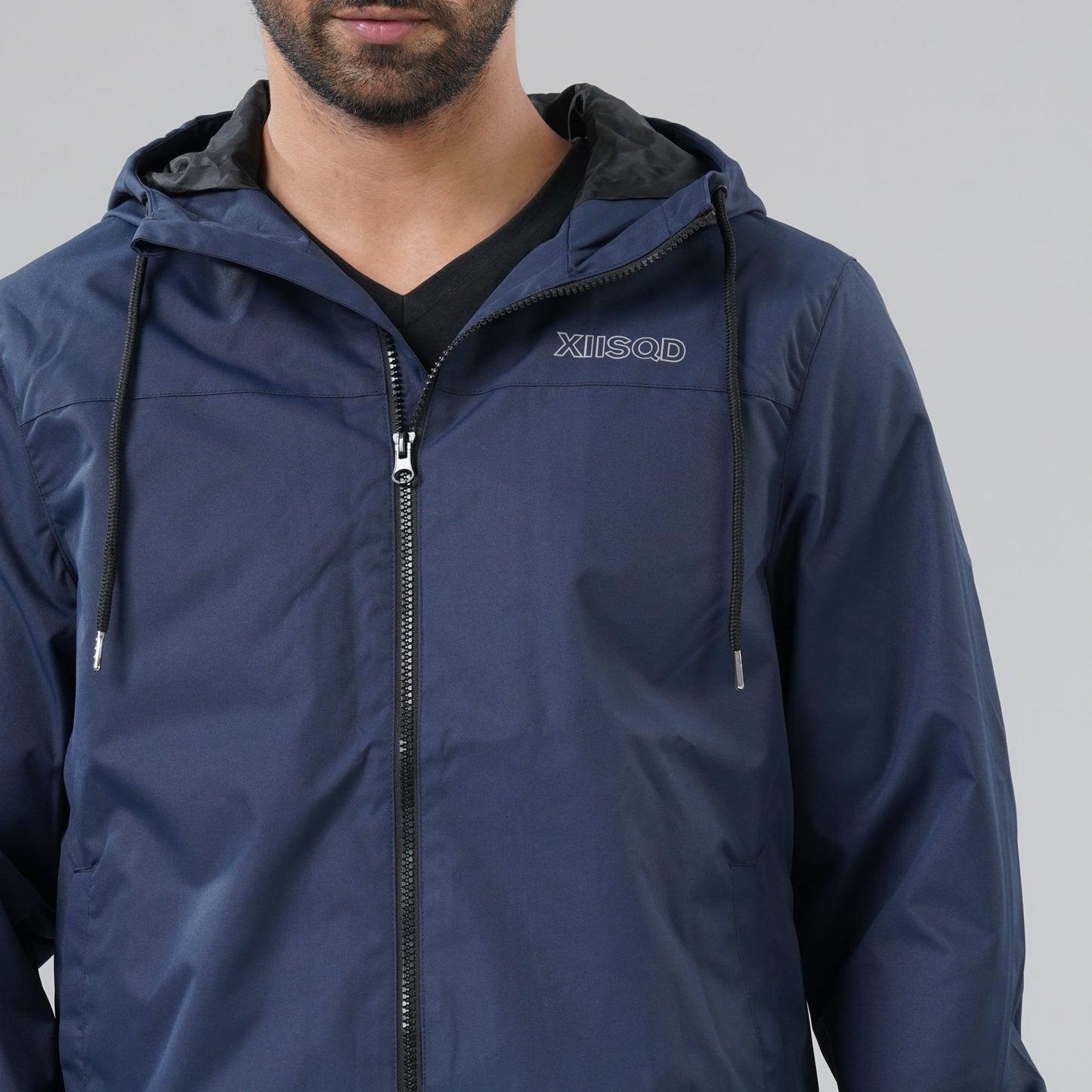 Mens Navy Windbreaker
