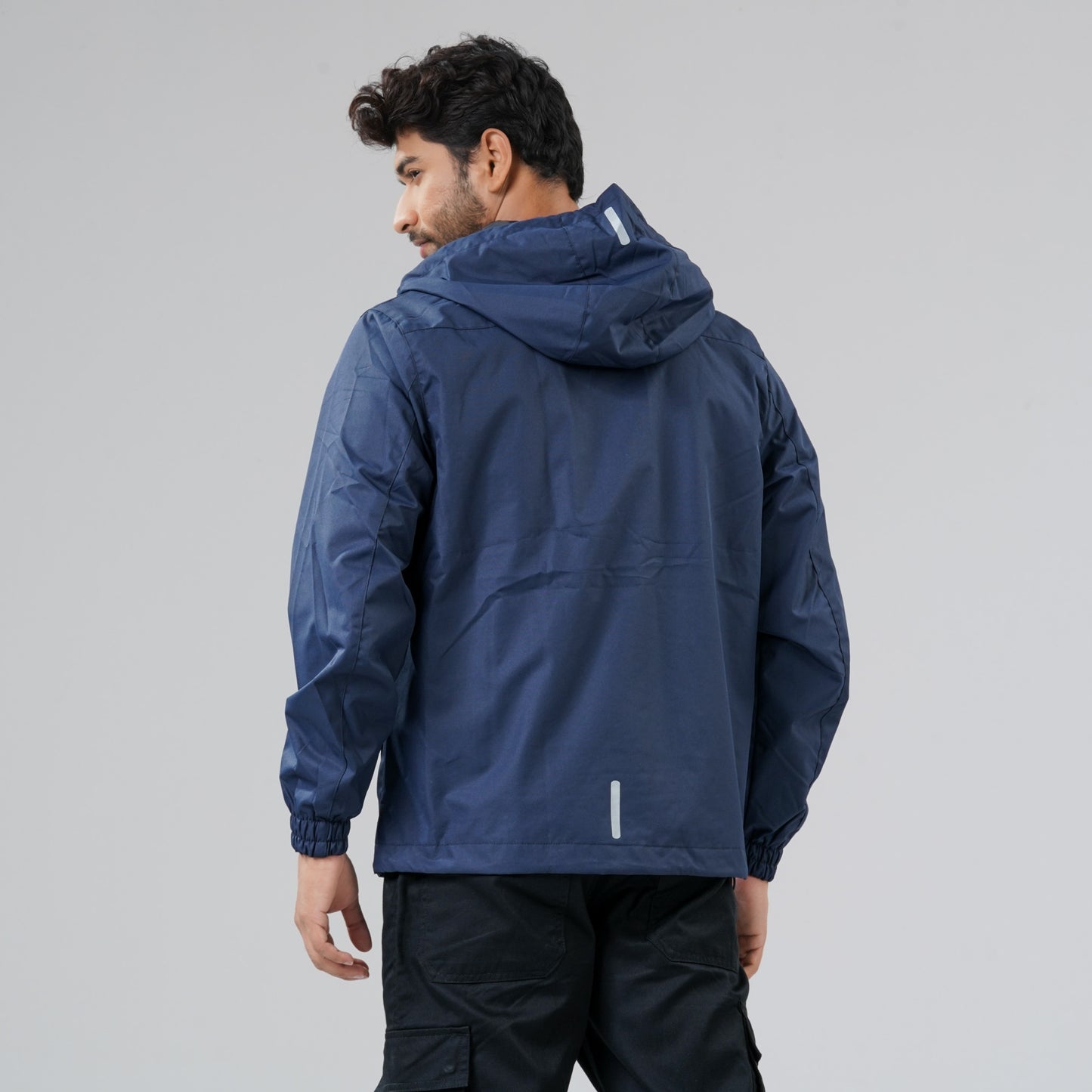 Mens Navy Windbreaker