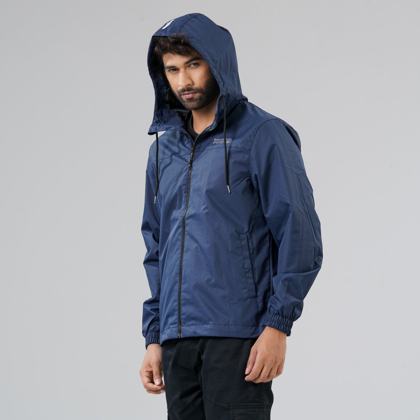 Mens Navy Windbreaker