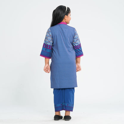 Girl's Blended Silk Two Piece Set