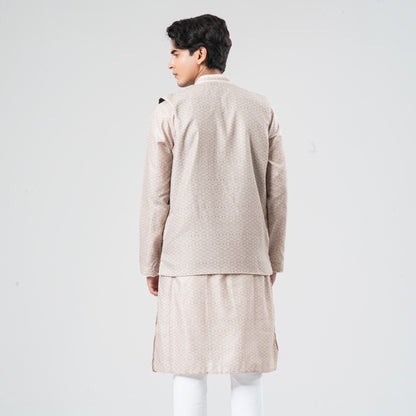 Men's Blended Cotton Panjabi Set